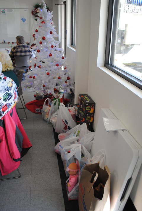 Toys for the Toys for Tots Box